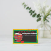 Mexicaanse keuken versierde bowl-visitekaartjes visitekaartje (Staand voorkant)