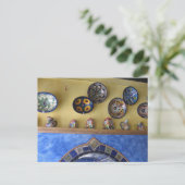 Mexicaanse keukenborden en aardewerk briefkaart (Staand voorkant)