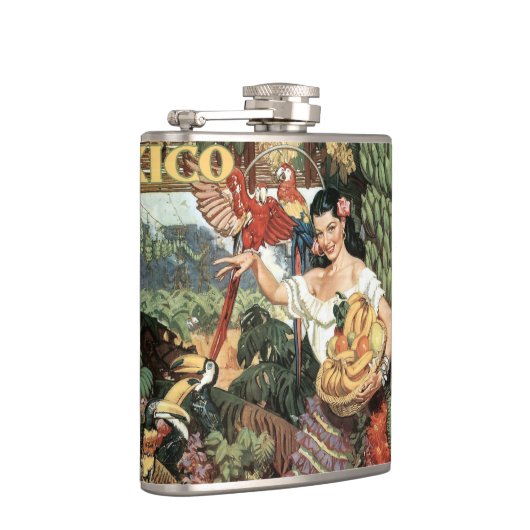 Mexicaanse klassieke reisfles heupfles (Rechts)