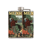 Mexicaanse klassieke reisfles heupfles (Achterkant)