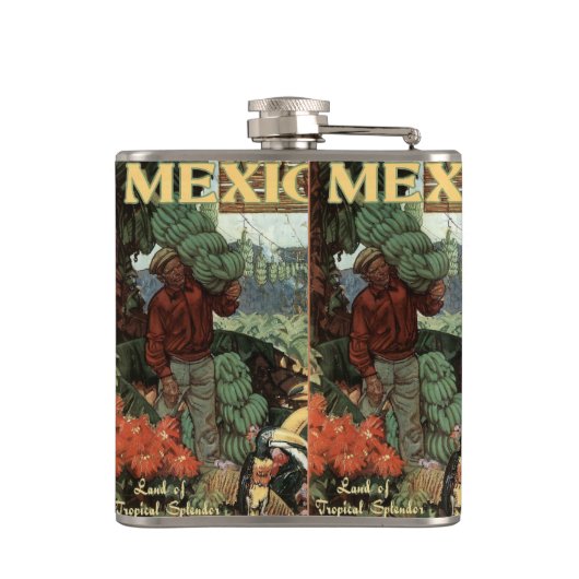 Mexicaanse klassieke reisfles heupfles (Achterkant)
