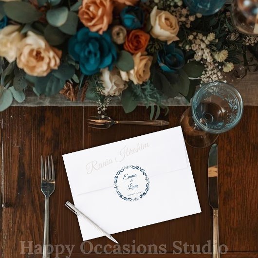 Mexicaanse Klei Huwelijkssticker – Papel Picado Ronde Sticker