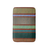 Mexicaanse kleuren Glas in lood tapband stripe Badmat (Voorkant Verticaal)