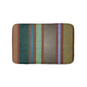 Mexicaanse kleuren Glas in lood tapband stripe Badmat (Voorkant)