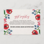 Mexicaanse Kleurrijke Bloemen Botanische Moderne H Informatiekaartje (Voorkant)