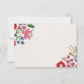 Mexicaanse Kleurrijke Bloemen Botanische Moderne H Save The Date (Achterkant)