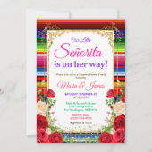 Mexicaanse Kleurrijke Bloemen Fiesta Couples douch Kaart (Voorkant)