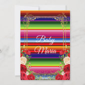 Mexicaanse Kleurrijke Bloemen Fiesta Couples douch Kaart (Achterkant)