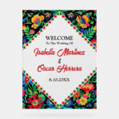 Mexicaanse kleurrijke bruiloft acryl bord (Voorkant)