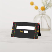 Mexicaanse kleurrijke bruiloft plaatskaartje (Voorkant)