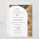 Mexicaanse kleurrijke bruiloft uitnodiging (Voorkant)