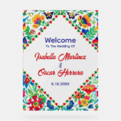 Mexicaanse kleurrijke chique bruiloft acryl bord (Voorkant)