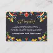 Mexicaanse kleurrijke Cinco de Mayo Fiesta bruilof Informatiekaartje (Voorkant)