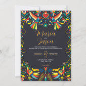 Mexicaanse kleurrijke Cinco de Mayo Fiesta bruilof Kaart (Voorkant)