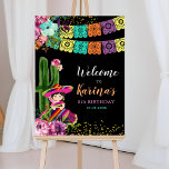 Mexicaanse kleurrijke Fiesta Floral Verjaardag Wel Poster<br><div class="desc">Mexicaanse Kleurrijke Fiesta Floral Verjaardag Welkomstbord</div>