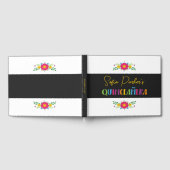 Mexicaanse kleurrijke Fiesta Quinceañera bloemen Gastenboek (Volledig)
