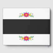 Mexicaanse kleurrijke Fiesta Quinceañera bloemen Gastenboek (Achterkant)