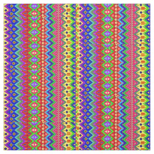 Mexicaanse kleurrijke patroonstructuur stof (Swatch)