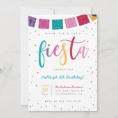 Mexicaanse kleurrijke script Fiesta Kinderen verja Kaart (Voorkant)