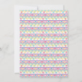 Mexicaanse kleurrijke script Fiesta Kinderen verja Kaart (Achterkant)