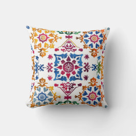 Mexicaanse kleurrijke ster Tegel Kussen
