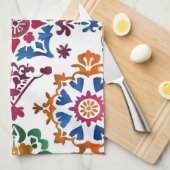 Mexicaanse kleurrijke ster Tegel Theedoek (Quarter Fold)