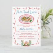 Mexicaanse Kleurrijke Taco 'Over Love Couples Douc Kaart (Staand voorkant)