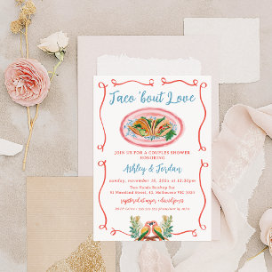 Mexicaanse Kleurrijke Taco 'Over Love Couples Douc Kaart