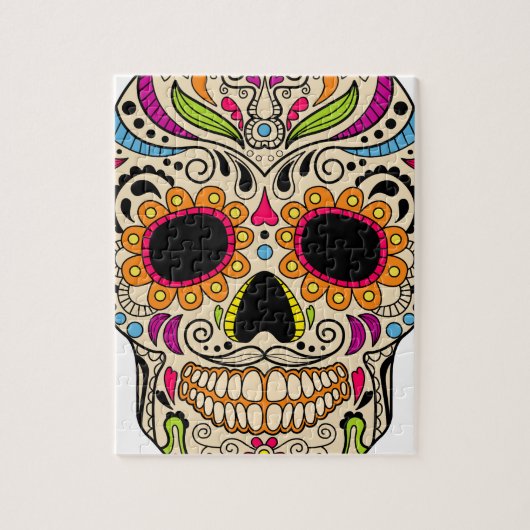 Mexicaanse kleurschedel legpuzzel (Verticaal)