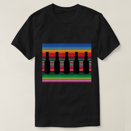 Mexicaanse knuppel beer T Shirt funny beer shi (Design voorkant)
