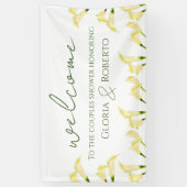 Mexicaanse Koppels Douche Calla Lilies Welkomstbor Spandoek (Verticaal)