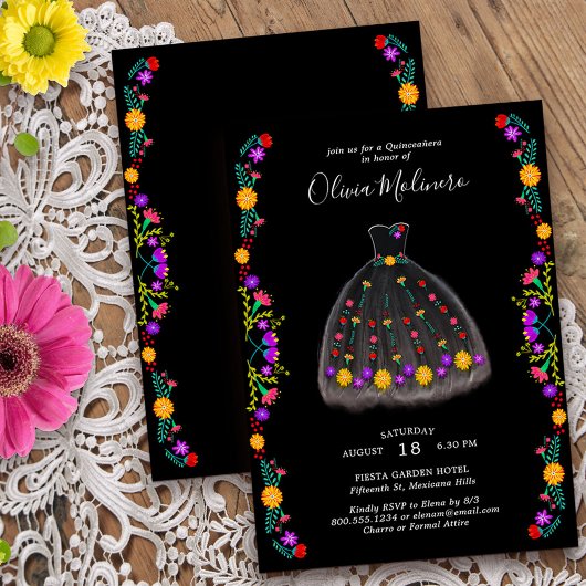 Mexicaanse krant Fiesta Black Kaart