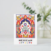 mexicaanse kunst en leven briefkaart (Staand voorkant)