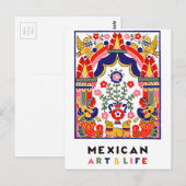 mexicaanse kunst en leven briefkaart (Voorkant / Achterkant)