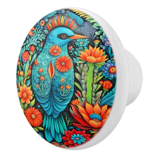 Mexicaanse kunst keramische knop (Rechts)