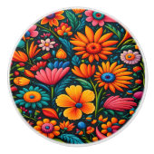 Mexicaanse kunst keramische knop (Voorkant)