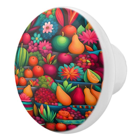 Mexicaanse kunst keramische knop (Rechts)