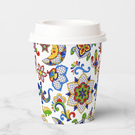Mexicaanse kunst papieren bekers (Achterkant)