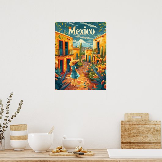 Mexicaanse kunst poster (Keuken)