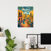 Mexicaanse kunst poster (Thuiskantoor)