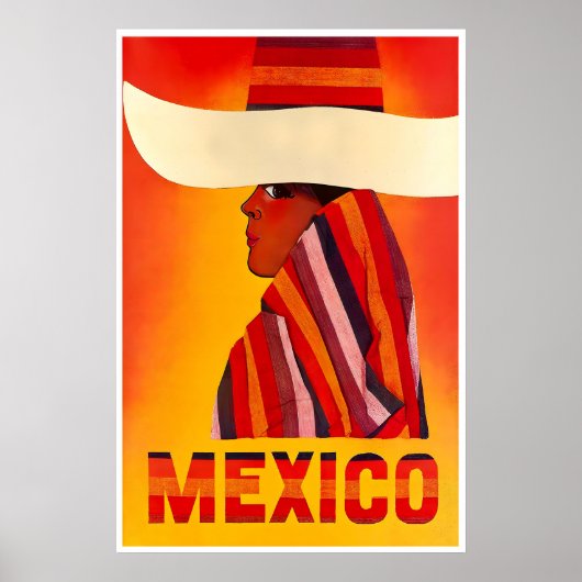 Mexicaanse kunst Reisposter Mexico Print (TR157)a (Voorkant)