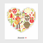 Mexicaanse kunst sticker (Vel)