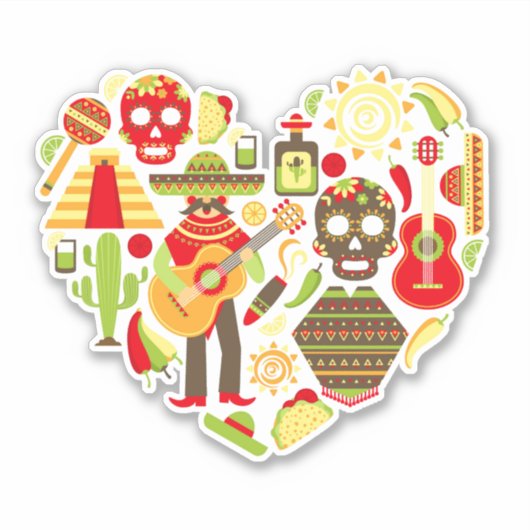 Mexicaanse kunst sticker (Voorkant)