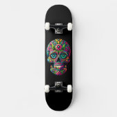 Mexicaanse kunstschedel persoonlijk skateboard (Voorkant)