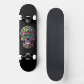 Mexicaanse kunstschedel persoonlijk skateboard (Voorkant)