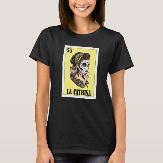 Mexicaanse La Catrina T-shirt (Voorkant)