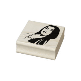 Mexicaanse Lady Portrait maakt schoonheidskunst Rubberstempel