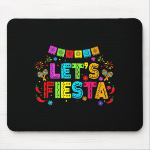 Mexicaanse Laten Feest Feest Banner Kleurrijk Cinc Muismat