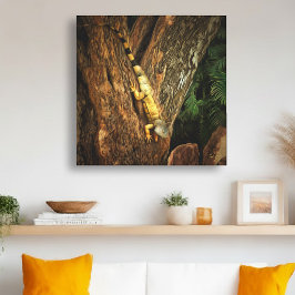 Mexicaanse Leguaan Tropische Natuur 1069 Canvas Afdruk