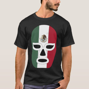 Mexicaanse Leider Mexico Vlag Masker Wrestler T-shirt